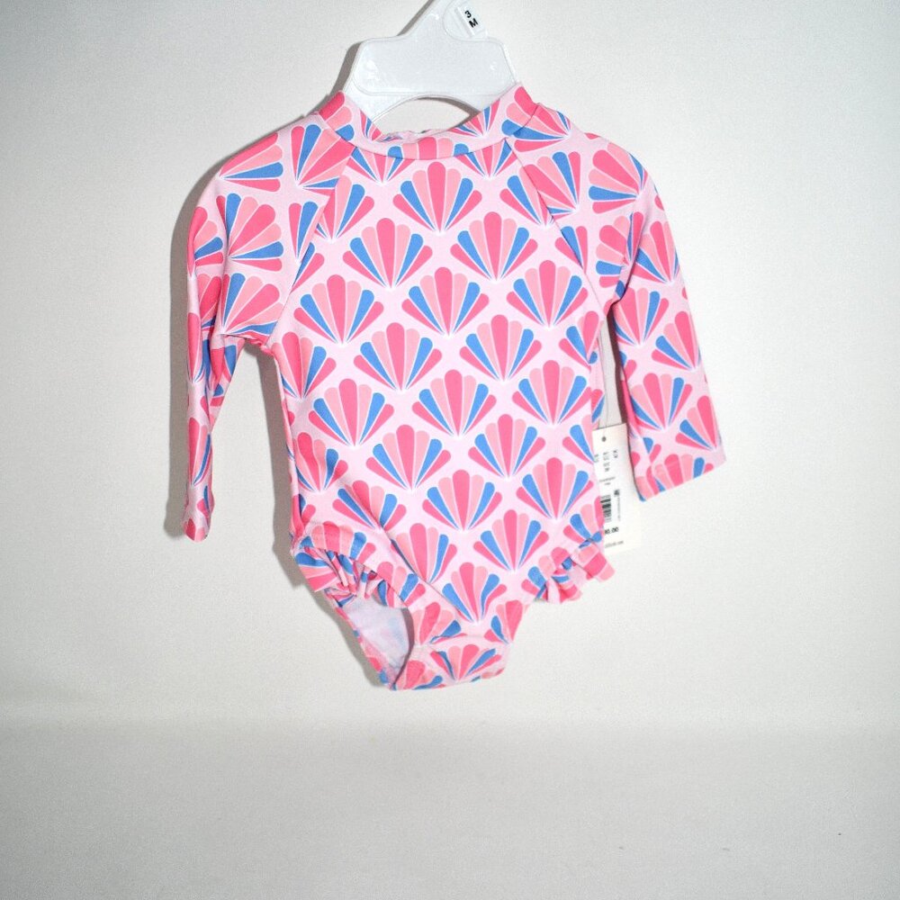 Adventurewear 360 Baby Seashell Pink One Piece Swimsuit 3 MOS Pink # S54AW56001